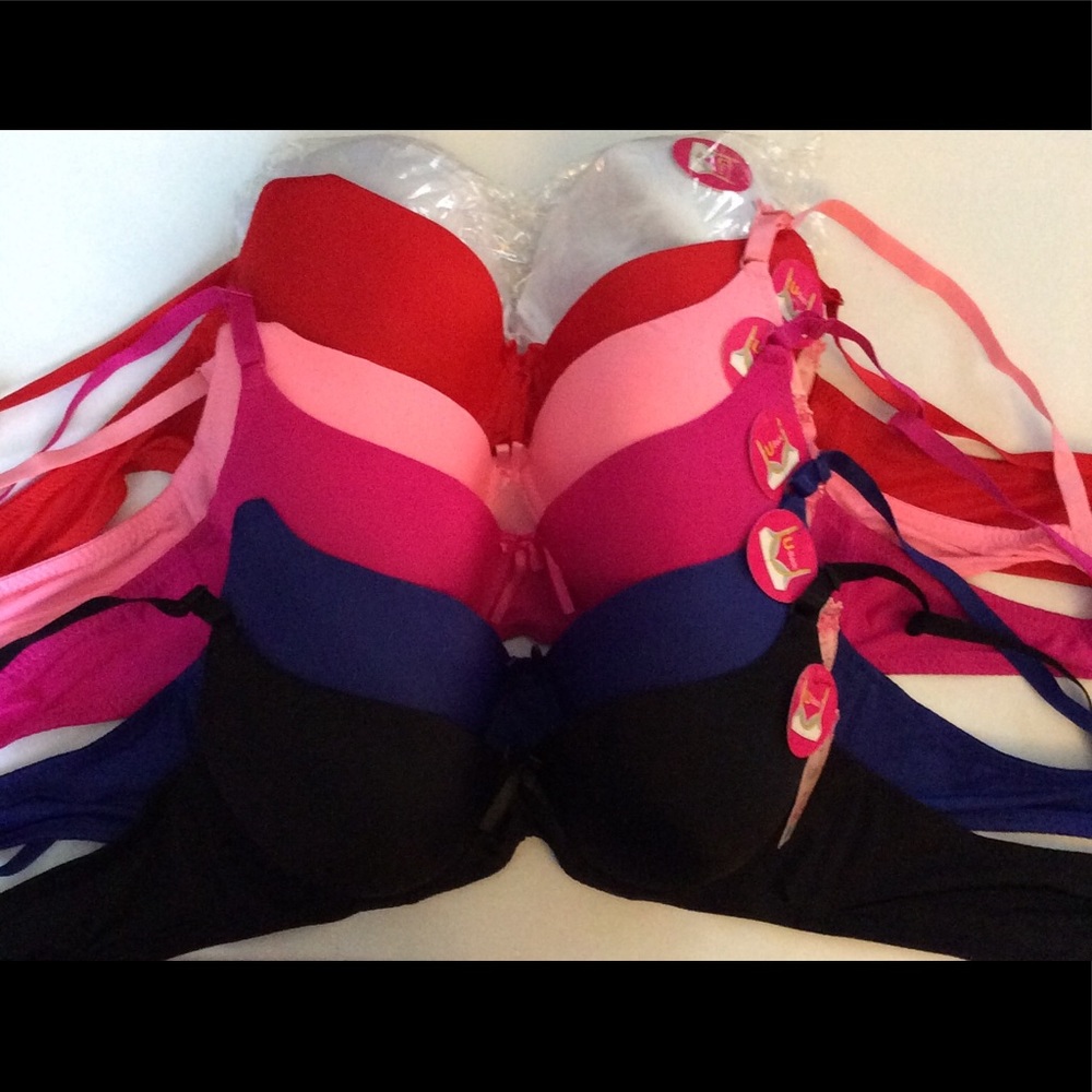 6 Ladies U-Back Underwire Bra’s NWT